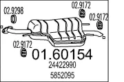 Endschalldämpfer MTS 01.60154