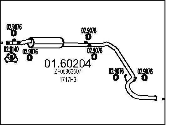 Endschalldämpfer MTS 01.60204