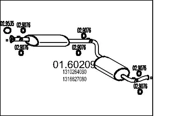 Endschalldämpfer MTS 01.60209