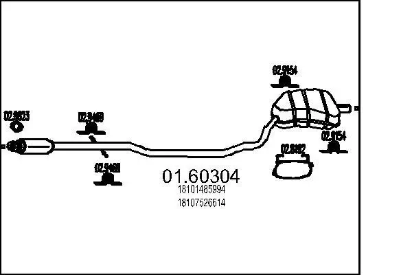 Endschalldämpfer MTS 01.60304