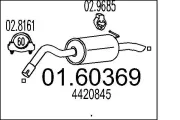 Endschalldämpfer MTS 01.60369