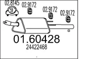 Endschalldämpfer MTS 01.60428