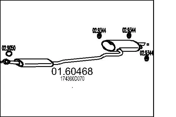 Endschalldämpfer MTS 01.60468