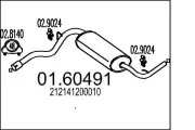 Endschalldämpfer MTS 01.60491