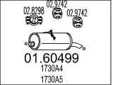 Endschalldämpfer MTS 01.60499