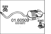 Endschalldämpfer MTS 01.60509