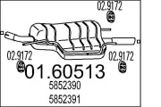 Endschalldämpfer MTS 01.60513