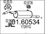 Endschalldämpfer MTS 01.60534