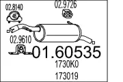 Endschalldämpfer MTS 01.60535