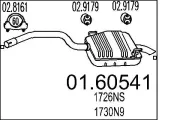Endschalldämpfer MTS 01.60541