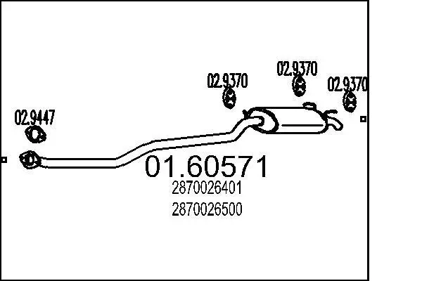 Endschalldämpfer MTS 01.60571