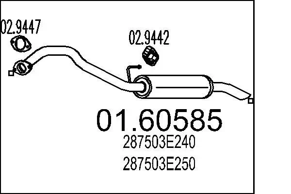 Endschalldämpfer MTS 01.60585