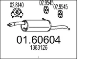 Endschalldämpfer MTS 01.60604