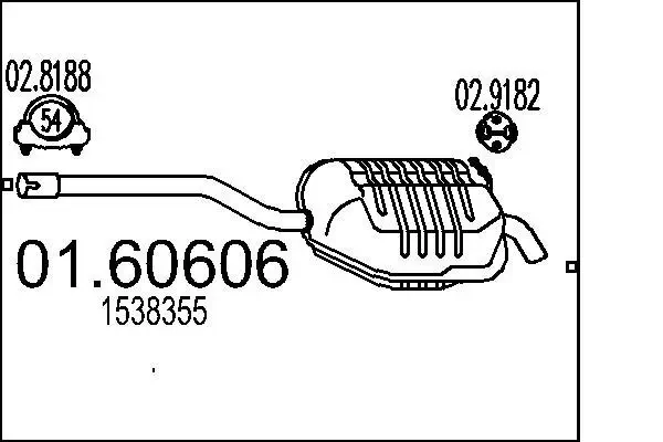 Endschalldämpfer MTS 01.60606