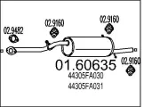 Endschalldämpfer MTS 01.60635