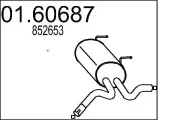 Endschalldämpfer MTS 01.60687