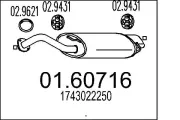 Endschalldämpfer MTS 01.60716
