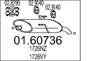 Endschalldämpfer MTS 01.60736