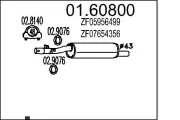 Endschalldämpfer MTS 01.60800