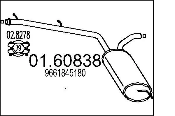 Endschalldämpfer MTS 01.60838