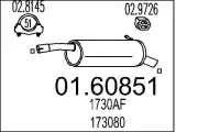 Endschalldämpfer MTS 01.60851