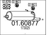 Endschalldämpfer MTS 01.60877