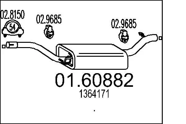 Endschalldämpfer MTS 01.60882