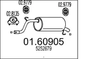 Endschalldämpfer MTS 01.60905