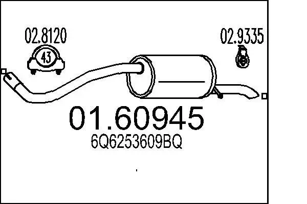 Endschalldämpfer MTS 01.60945