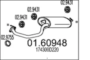 Endschalldämpfer MTS 01.60948