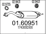 Endschalldämpfer MTS 01.60951