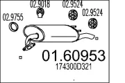 Endschalldämpfer MTS 01.60953