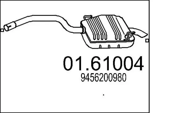 Endschalldämpfer MTS 01.61004 Bild Endschalldämpfer MTS 01.61004