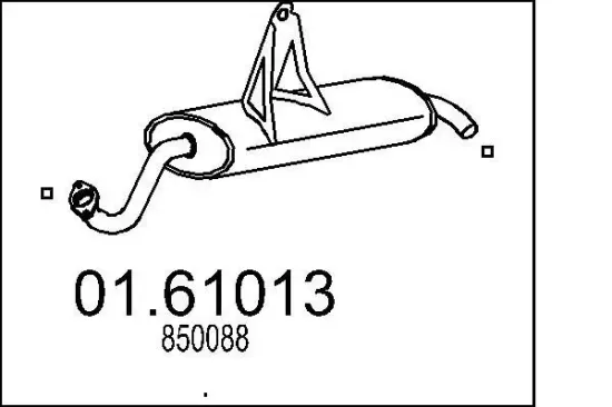 Endschalldämpfer MTS 01.61013 Bild Endschalldämpfer MTS 01.61013