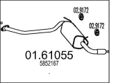 Endschalldämpfer MTS 01.61055