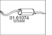 Endschalldämpfer MTS 01.61074