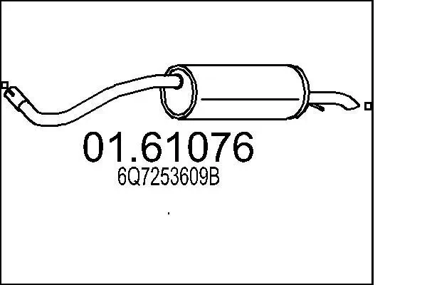 Endschalldämpfer MTS 01.61076