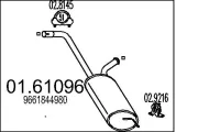 Endschalldämpfer MTS 01.61096