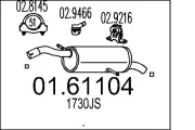 Endschalldämpfer MTS 01.61104