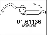 Endschalldämpfer MTS 01.61136