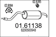 Endschalldämpfer MTS 01.61138