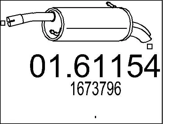 Endschalldämpfer MTS 01.61154