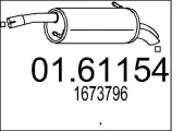 Endschalldämpfer MTS 01.61154