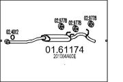 Endschalldämpfer MTS 01.61174