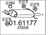 Endschalldämpfer MTS 01.61177