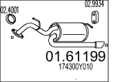 Endschalldämpfer MTS 01.61199