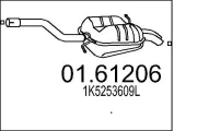 Endschalldämpfer MTS 01.61206