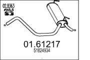Endschalldämpfer MTS 01.61217