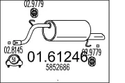 Endschalldämpfer MTS 01.61246