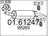 Endschalldämpfer MTS 01.61247